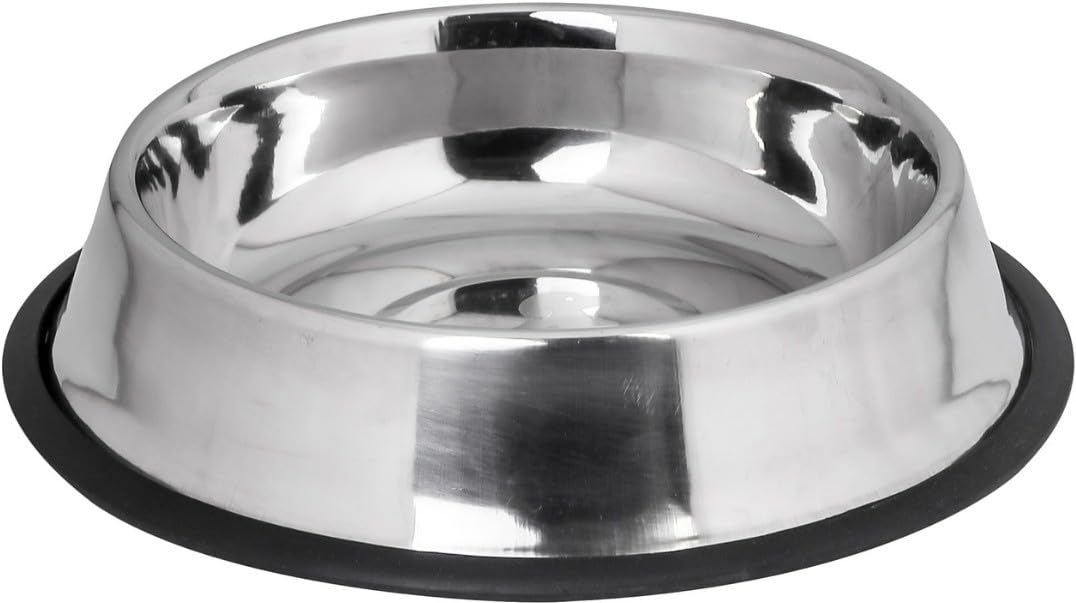 Chullbull Pet Products 900 Ml Large Stainless Steel Dog Bowl | For Medium & Large Pets | Dog Food & Water Bowl, Large Size Pet F