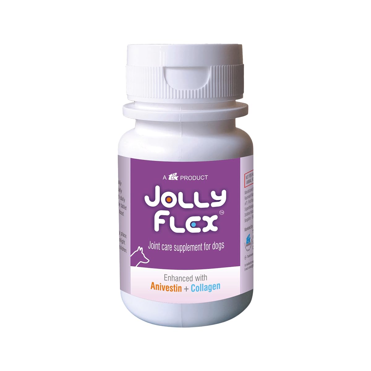 Jolly Flex Joint Support Tablets For Dogs | Glucosamine, Chondroitin, Collagen TypeIi, Msm, Vitamin C & Manganese | Supports Mo