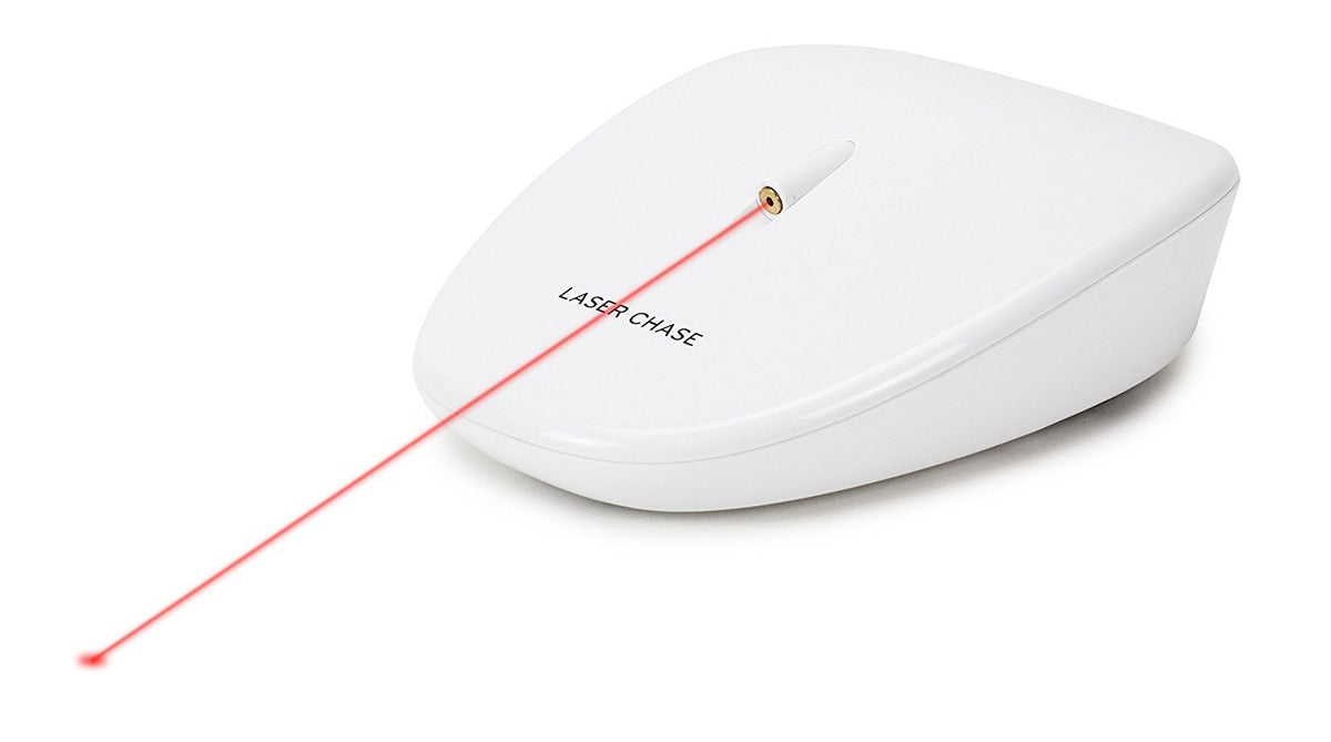 Petsafe Laser Tail Cat Toy - Fun And Safe Laser Light Game For Cats - Hands Free Play,White