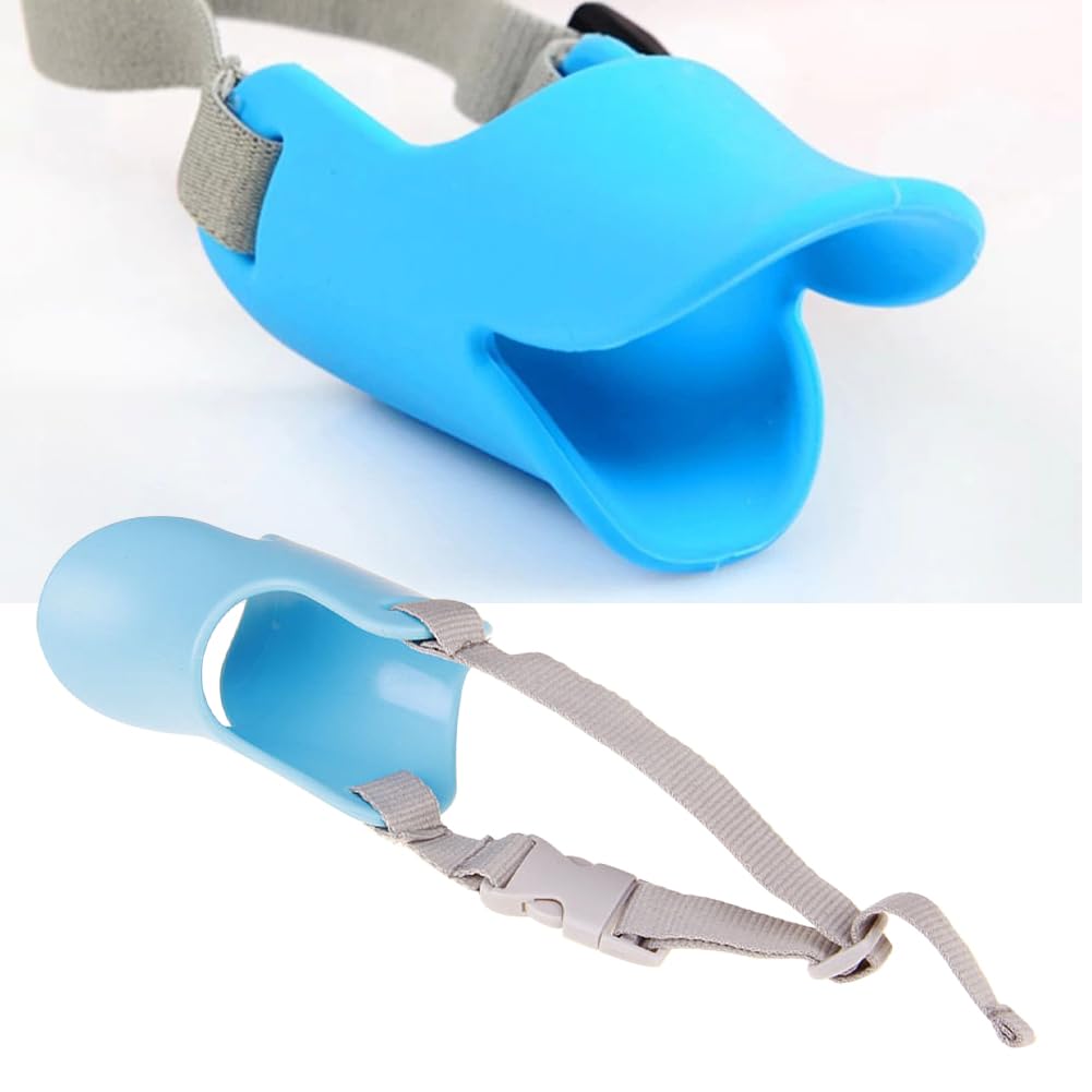 Anti Bite Duck Mouth Shape Dog Mouth Covers,Soft Duck Silicone Mouth Cover With Adjustable Strap,Small Medium Dogs Muzzle Masks