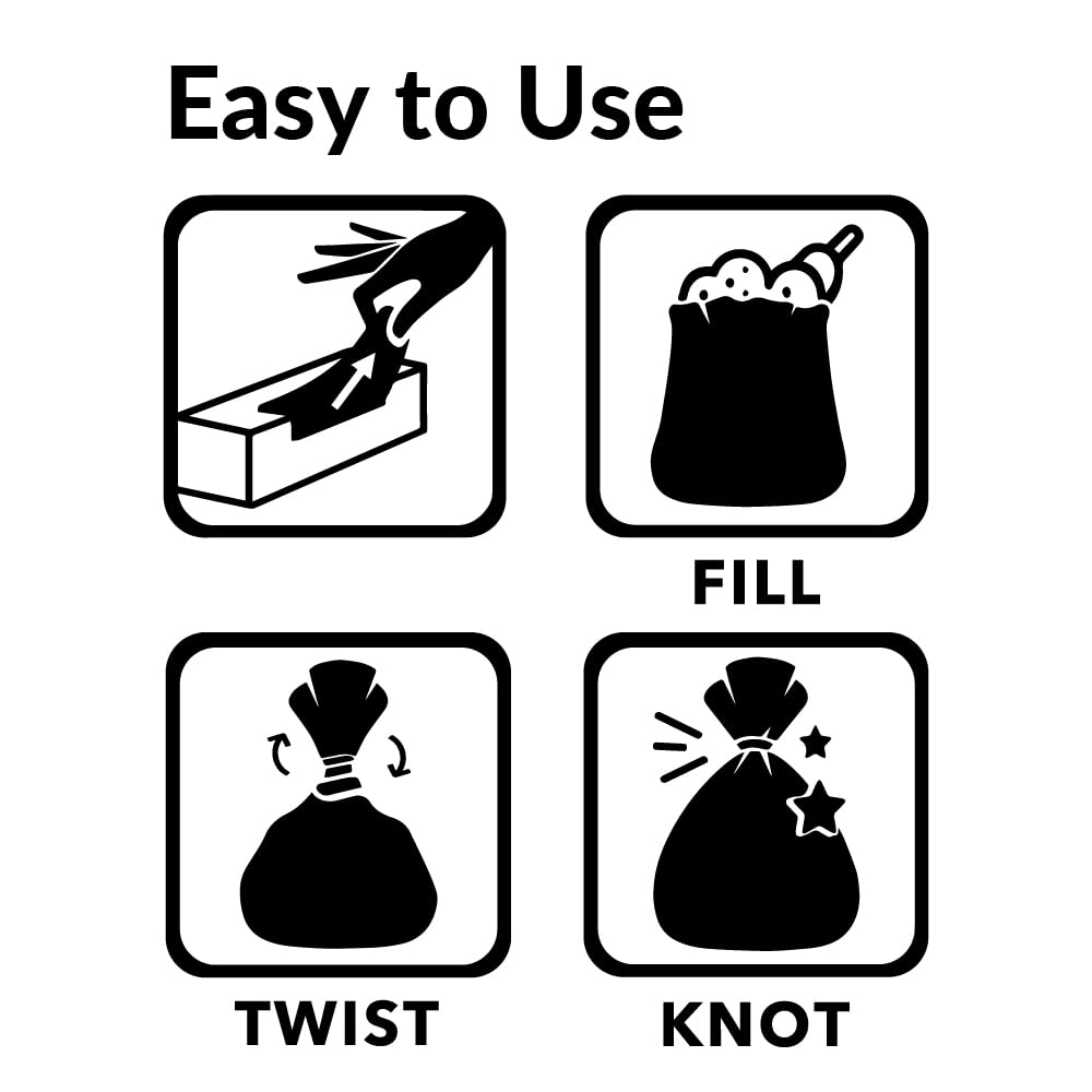 Bos Amazing Odor Sealing Cat Waste Disposal Bags - Durable And Unscented [Size: M, Color: Light Blue] (Pack Of 2)