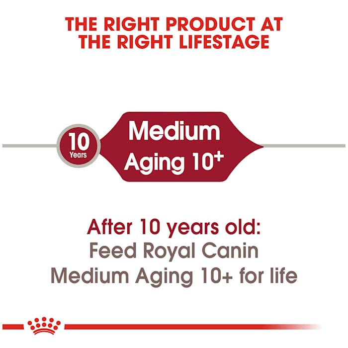 Royal Canin Medium Aging 10+ Senior Dry Dog Food, 30 lb bag