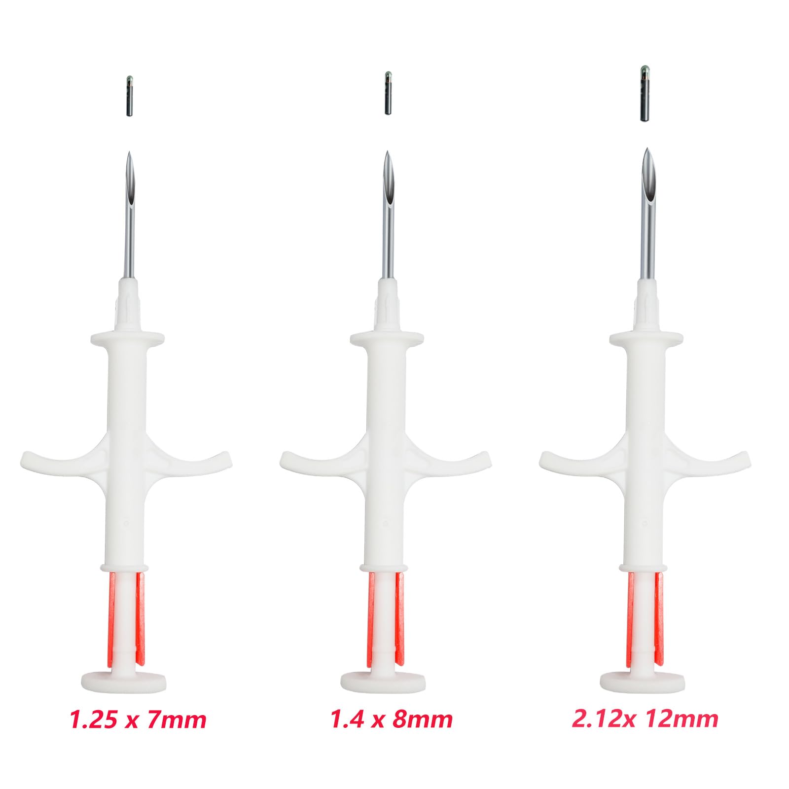 Manruta Pet Microchip Kit For Dogs And Cats 5 Pack Iso 11784/5 With 15 Id Numbers (1.4 Mm Dia, 8 Mm Length Microchip, 15 Gauge)