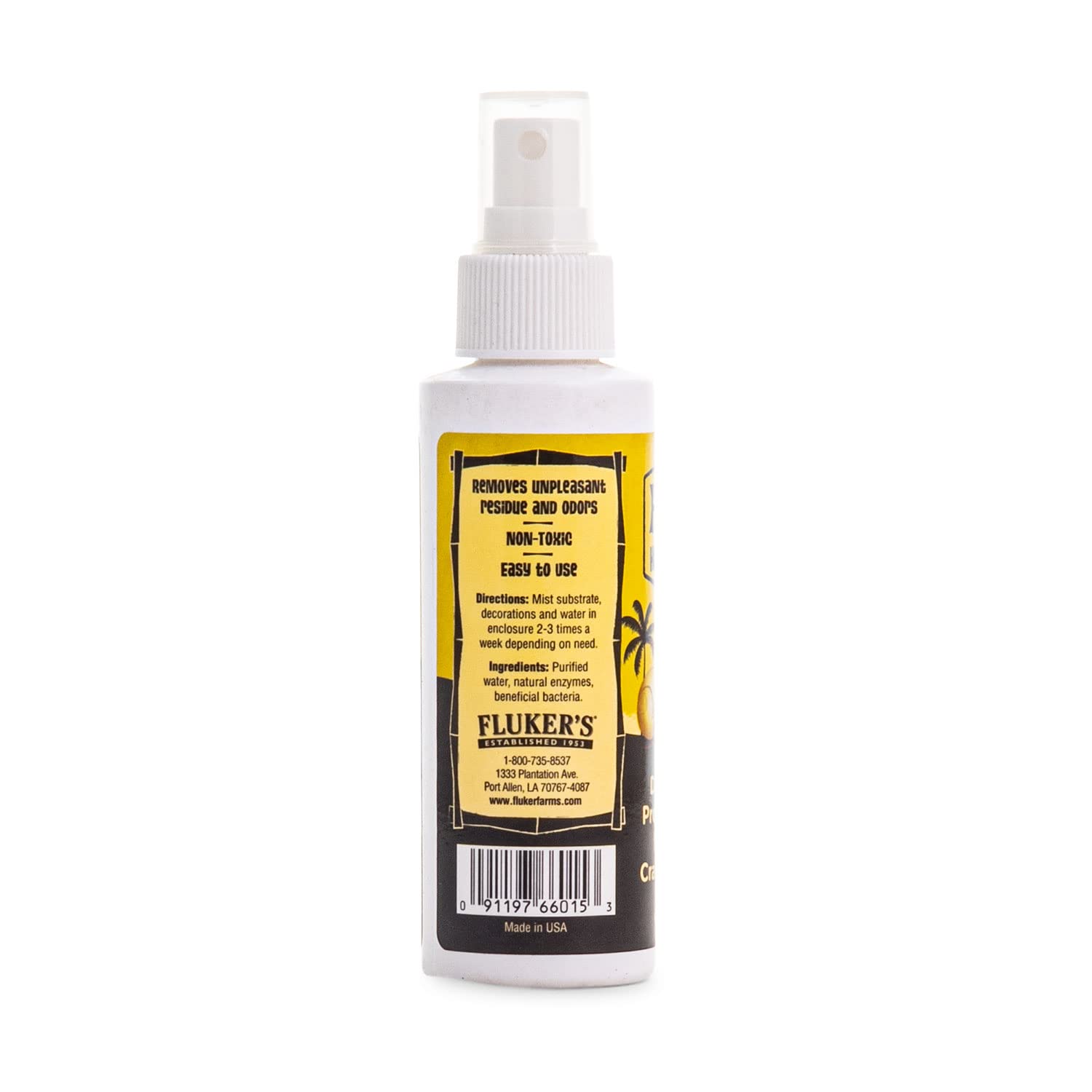 Flukers Deodorizing Probiotic Spray for Hermit Crab Enclosures, 4 oz