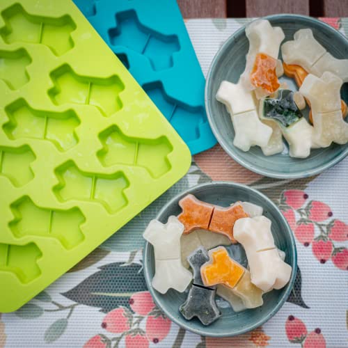 Messy Mutts Dog Bone Treat Maker Silicone 2 Pack