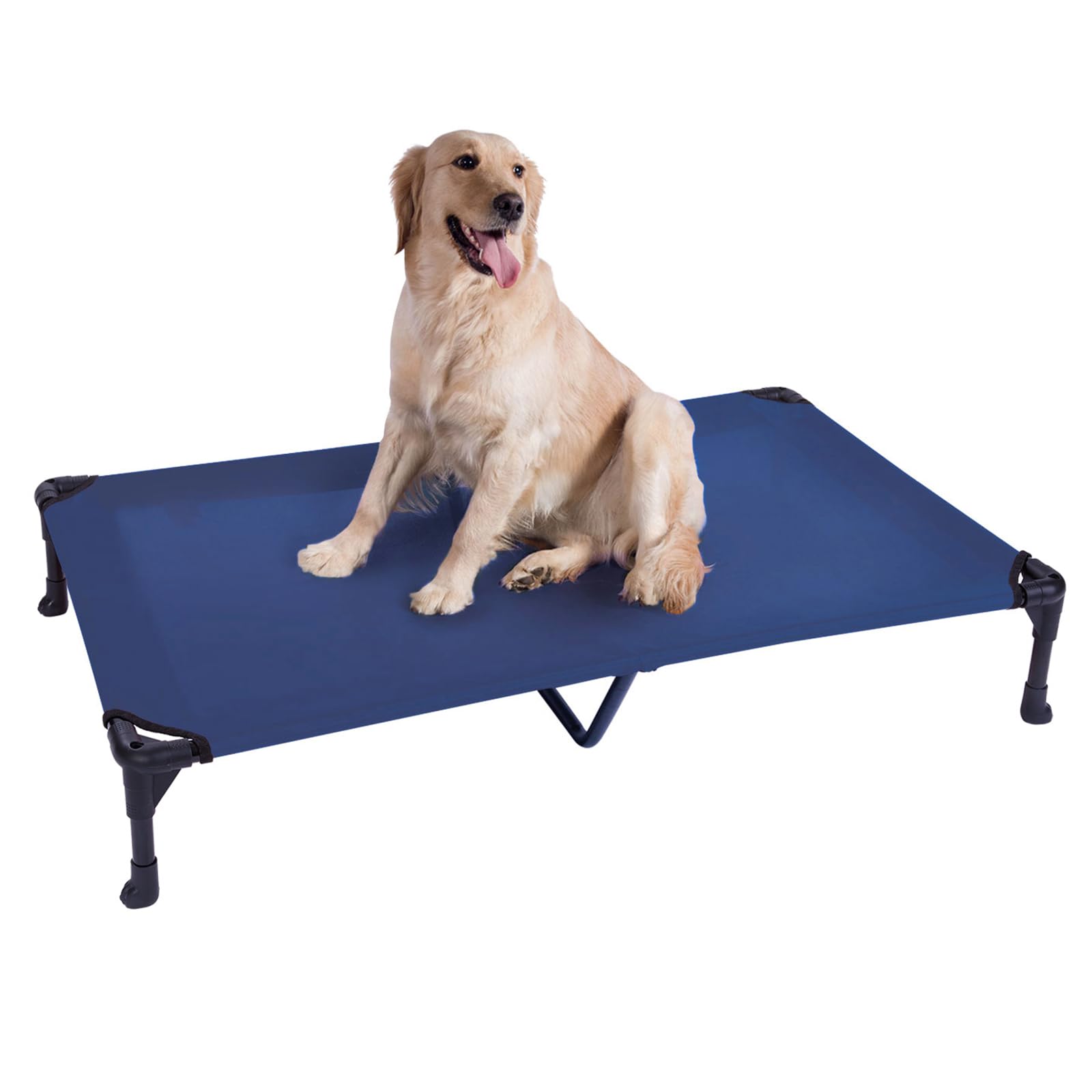 Veehoo Cooling Elevated Dog Bed, Portable Raised Pet Cot With Washable & Breathable Mesh, No-Slip Feet Durable Dog Cots Bed For Indoor & Outdoor Use, X Large, Cwc1803-Xl