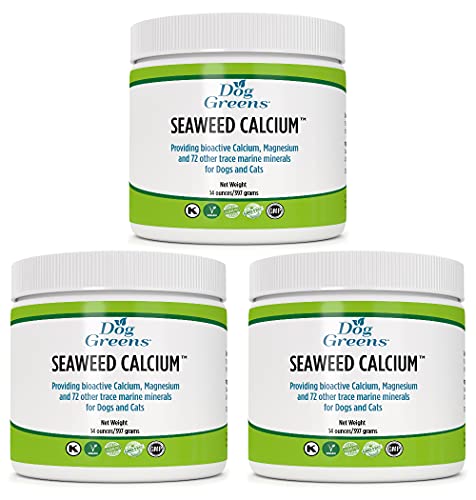 Seaweed Calcium for Dogs & Cats 14oz, Calcium Supplement to Balance Homemade Food, Tested for Purity, More Affordable than Compe