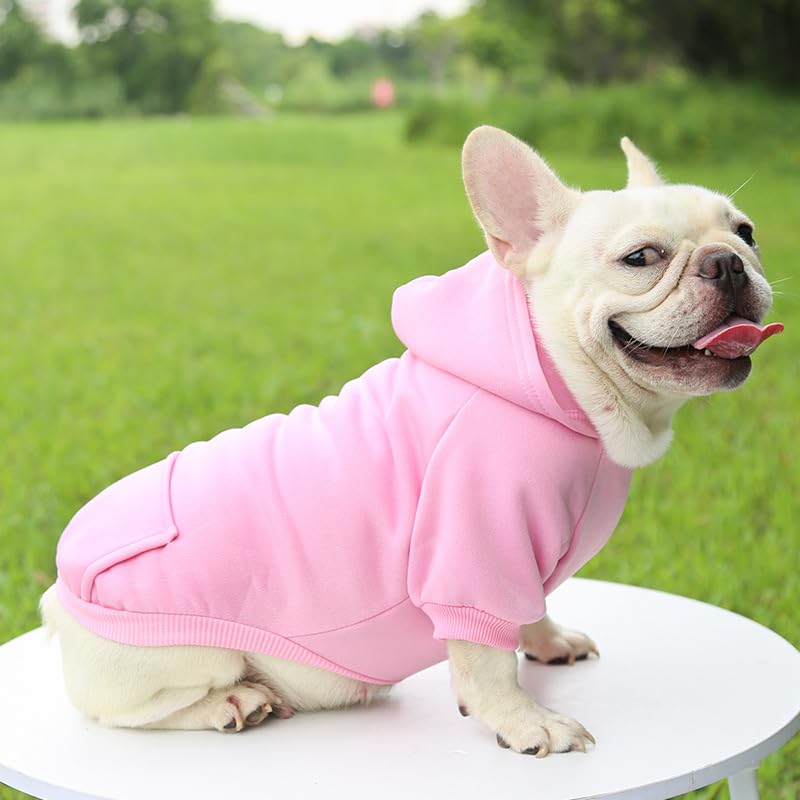 Tapbull Dog Dresses, Fashionable Pet Dog Sweatshirt Clothes In Light Colors, Cute Cat Birthday Dress Outfit (Pink/Purple/Coffee