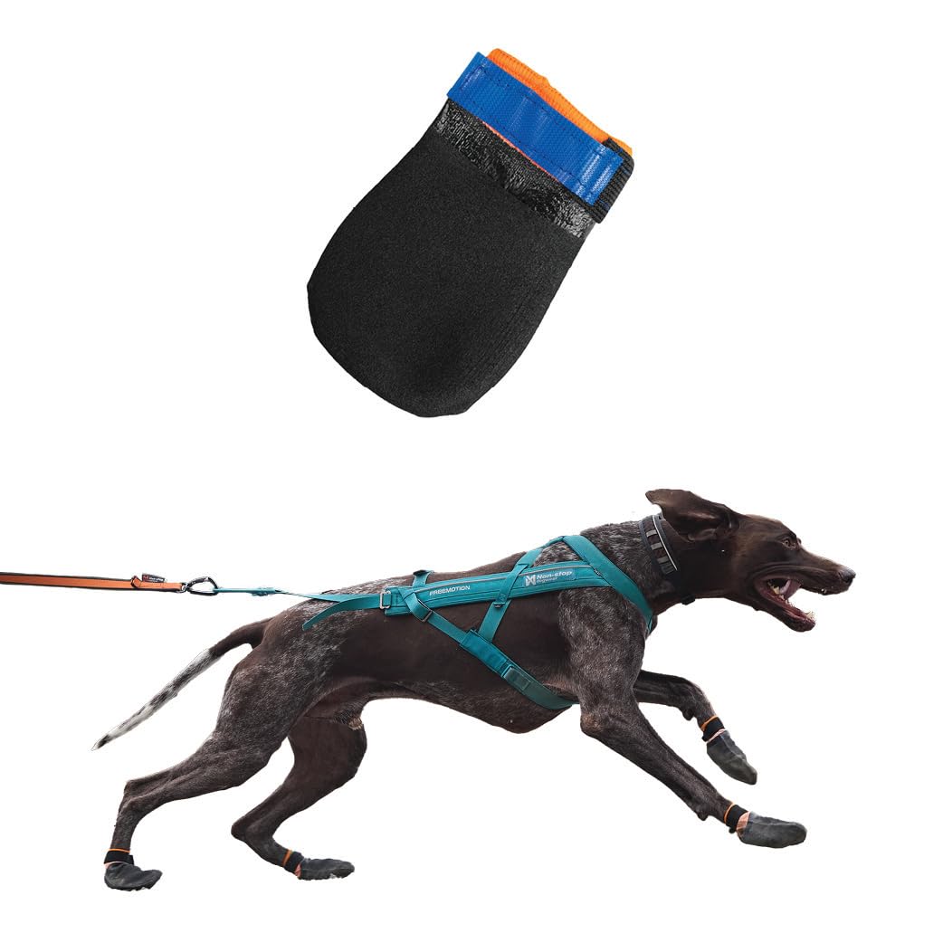 Non-Stop Dogwear Protector Booties, 4-Pack Of Dog Booties For Hot Pavement And Rough Surfaces With Anti-Slip, Waterproof And Com