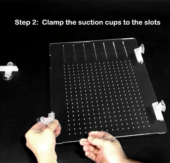 Acrylic Aquarium Divider Kit 5.5/10 / 20L / 20H / 29 / 40B / 55/75 / 125gal Fish Tank with Suction Cups (10gal)