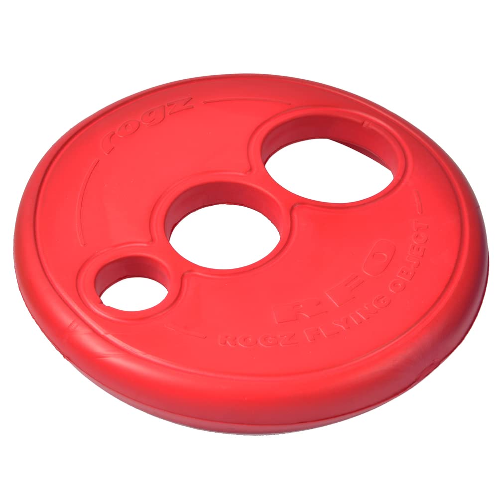 Rogz Flying Object Disc Dog Toy, Red