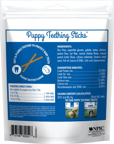 N-Bone Puppy Teething Sticks Peanut Butter Flavor