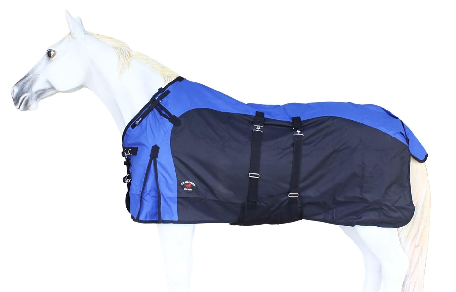 Challenger 78' 1200D Turnout Waterproof Fleece Lined Medium Winter Blanket Sheet 385Lg