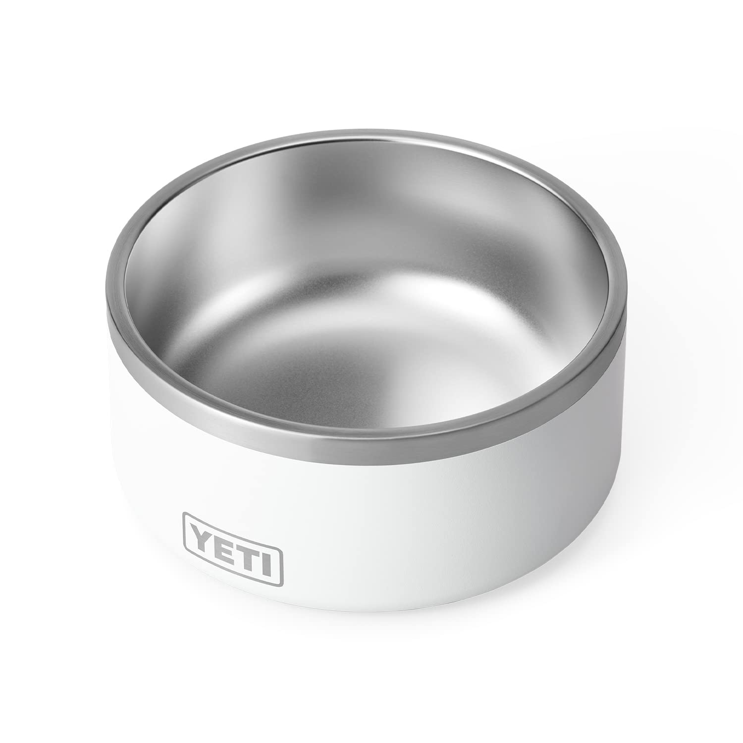 YETI Boomer 8, Stainless Steel, Non-Slip Dog Bowl, Holds 64 Ounces, White