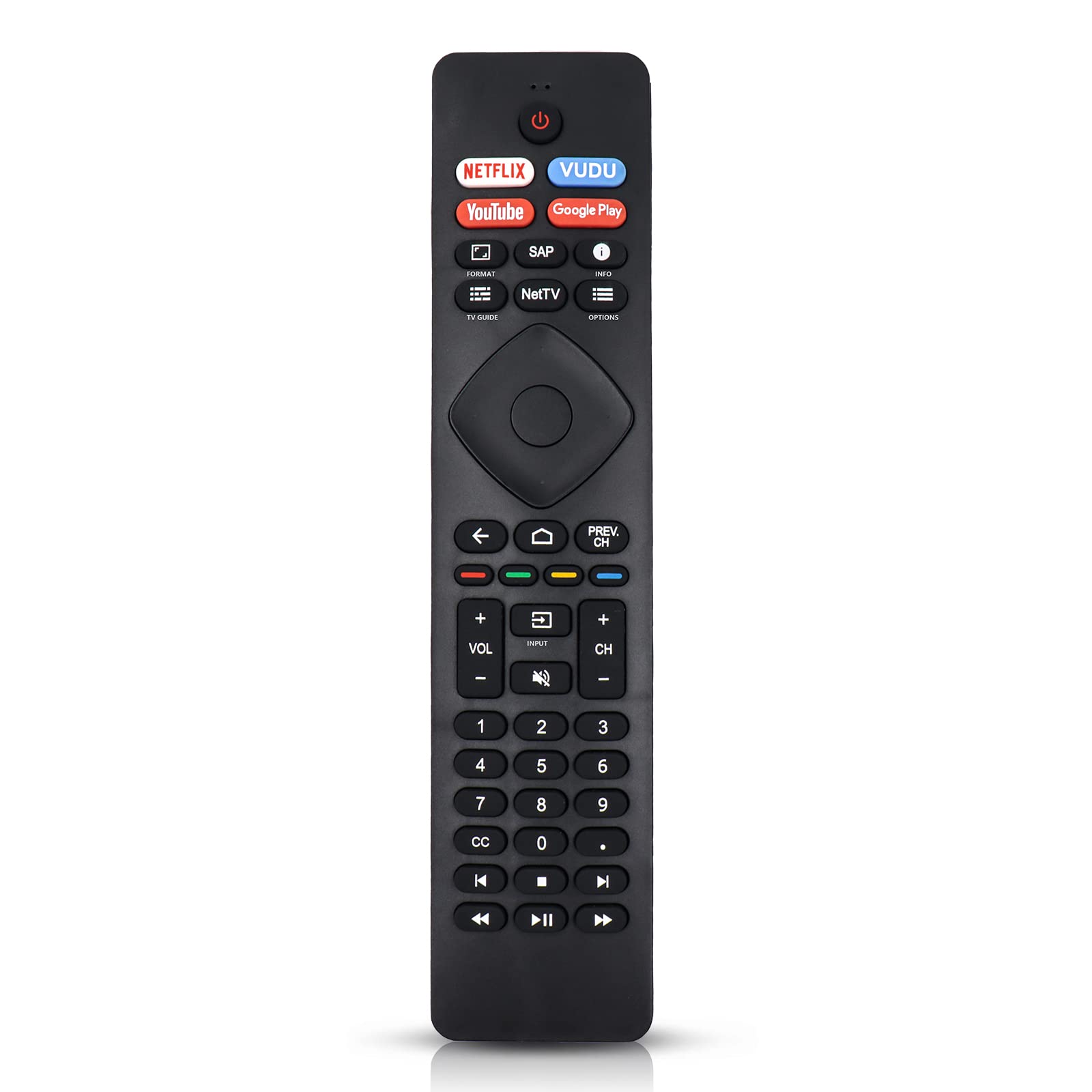 Nh800Up Rf402A-V14 Ir Remote Control Replacement For Philips Android 4K Ultra Hd Smart Led Tv 43Pfl5766F7 50Pfl5704F7 55Pfl5604F