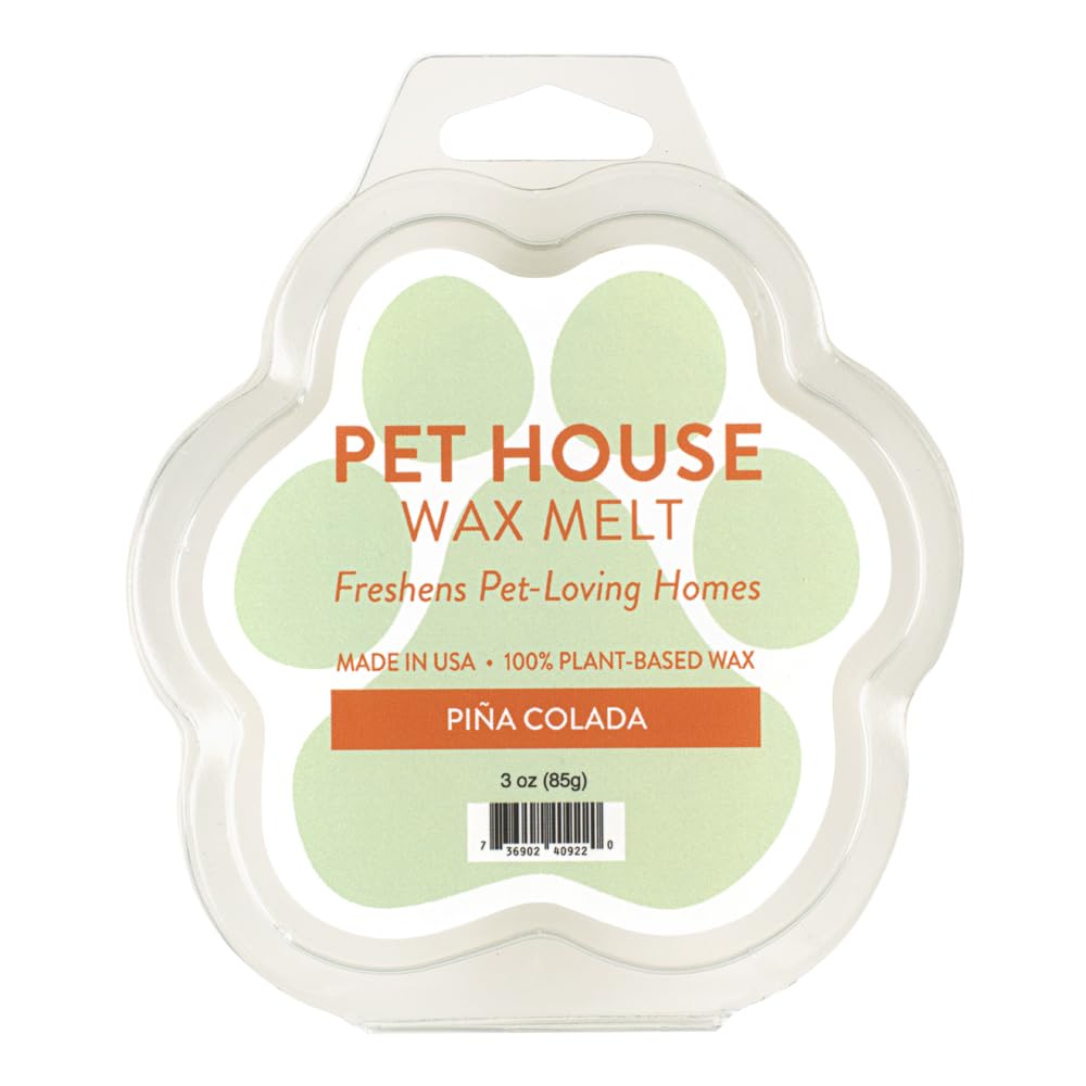 One Fur All Pet House Wax Melts - Pina Colada Pack Of 2 - Pet Odor Eliminating Wax Melts - Long-Lasting Scented Wax Melts - Pet-