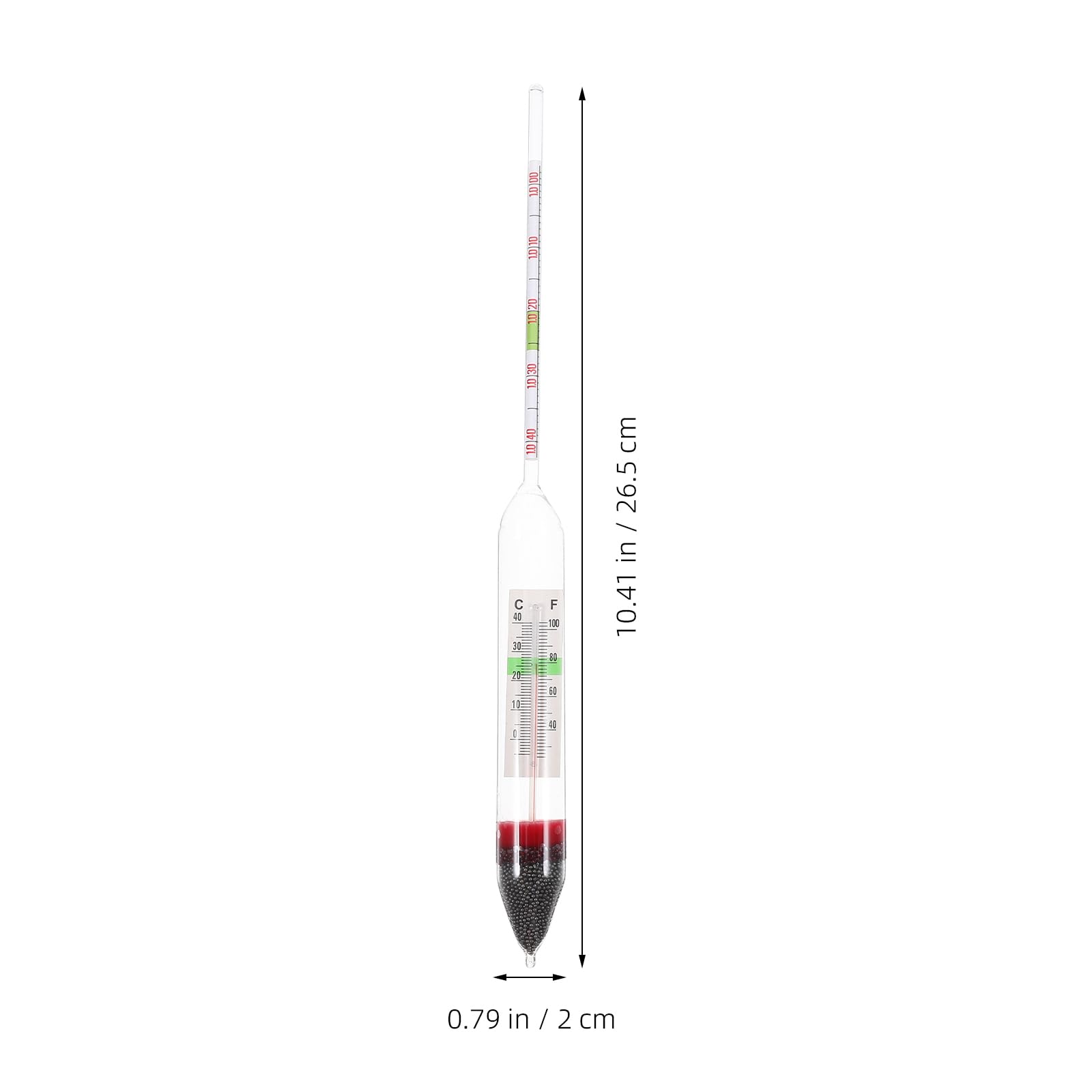 balacoo Sea Water Densitometer Brine Hydrometer High Precision Salinity Hydrometer Densitometer for Aquarium, Saturated Fish Tan