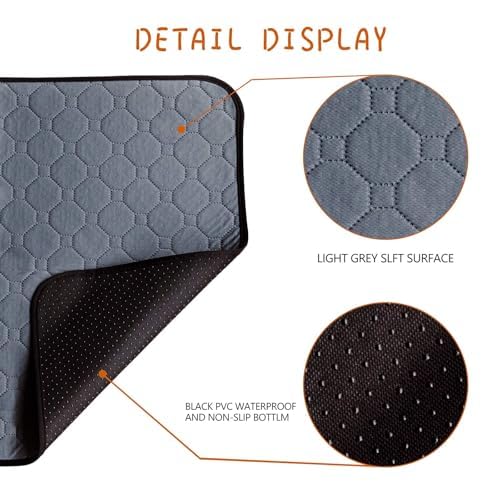 2 Pack Guinea Pig Cage Liners, 24'' X 72'' Washable Guinea Pig Pee Pads, Non Slip Reusable Super Absorbent Guinea Pig Training M