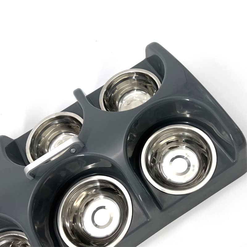 Puppy Feeding System 6 Litter Multiple Dog Bowl Feeder Puppy Feeder Station, Weaning Dish Puppy'S Feeding