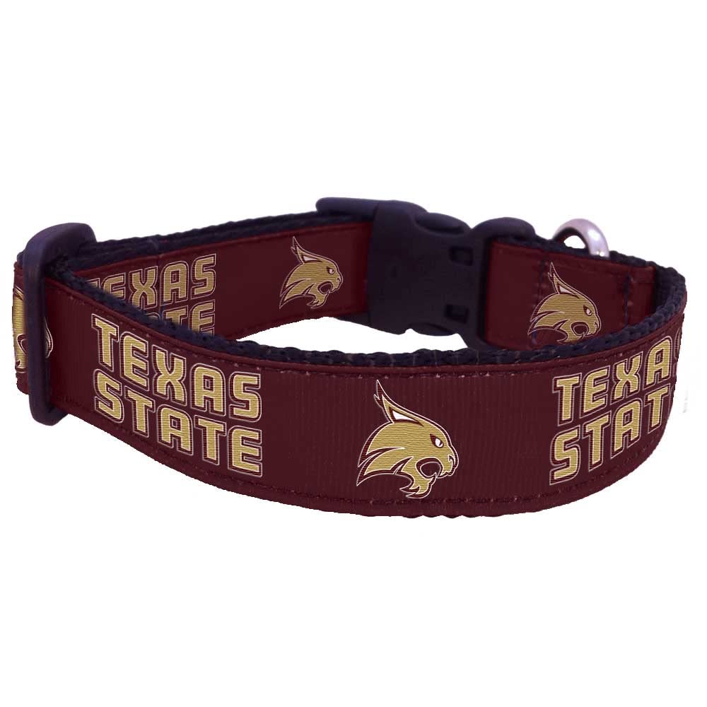 College Dog Collar (Medium, Texas State)