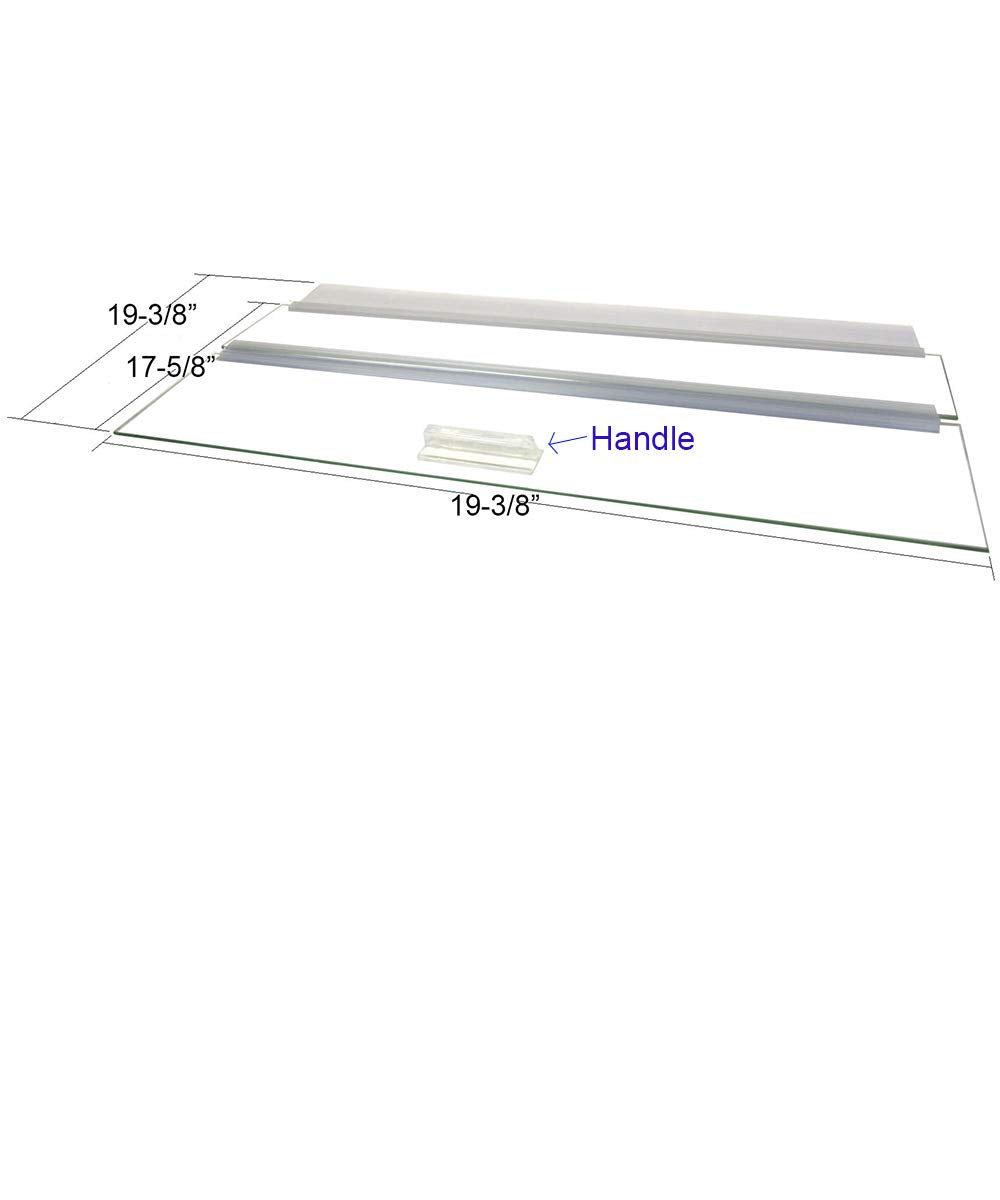 Glass Canopy For Aquariums With And Without Center Braces, 10 Gallon To 200 Gallon Aquariums (Tank Without Center Brace, 20' L X 20' W)