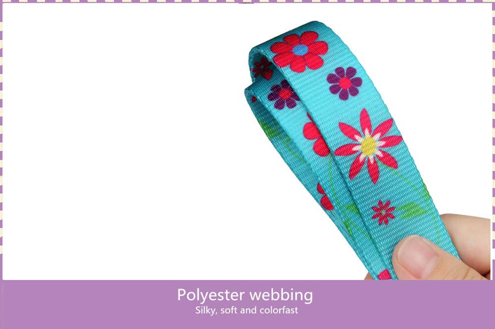 Dazzber Martingale Collar Floral Print Dog Collar - No Pull Pet Collar, Heavy Duty Adjustable Dog Collar, Large, Neck 17 Inch To