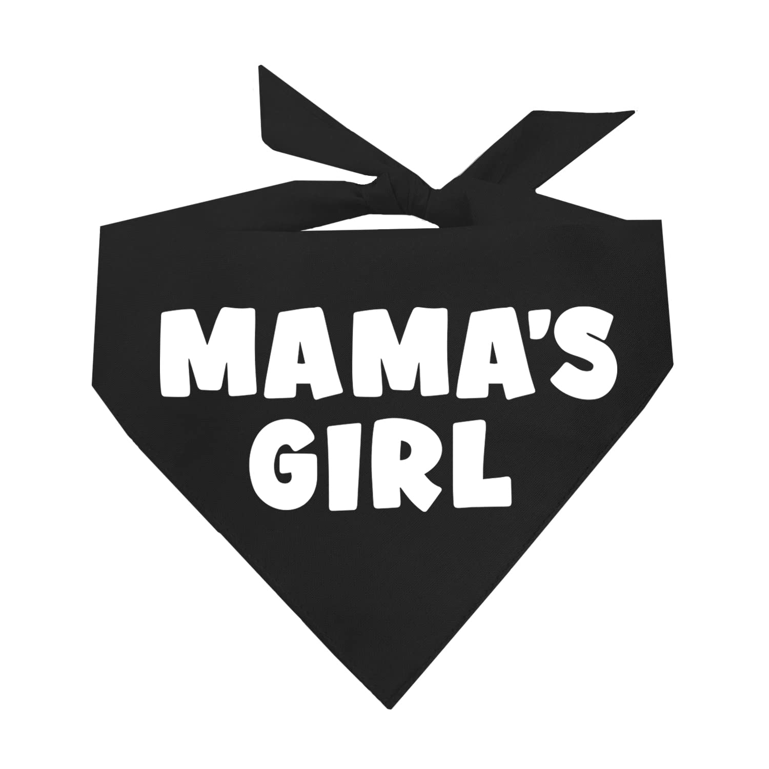 Mama'S Girl Dog Bandana | 100% Cotton For Mom | Valentine'S Day | Prop Photoshoot | Black, X-Small (949)