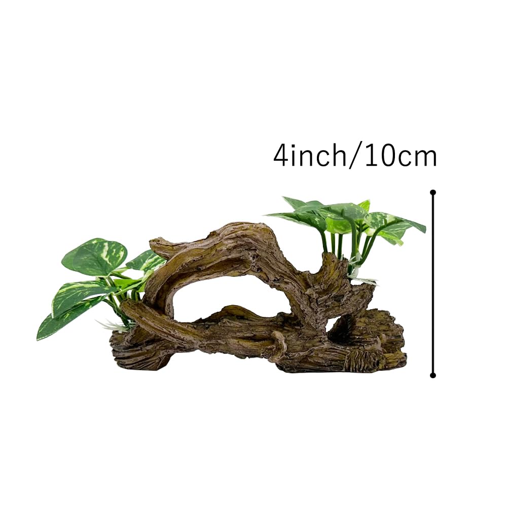 Smoothedo-Pets Fish Tank Decorations Aquarium Decor Ornaments Betta Silk Leaf pad Hammock Artifical Driftwood Cave Goldfish Bowl