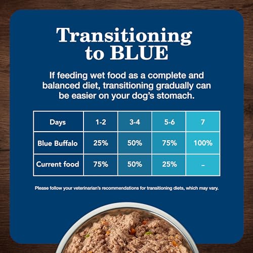 Blue Buffalo Homestyle Recipe Adult Wet Dog Food, Made with Natural Ingredients, Beef Dinner With Garden Vegetables, 12.5-oz Can
