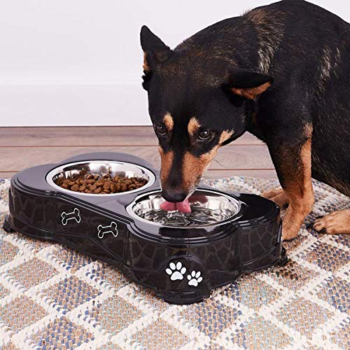 Loving Pets Dolce Diner Dog Bowl, Medium, Espresso