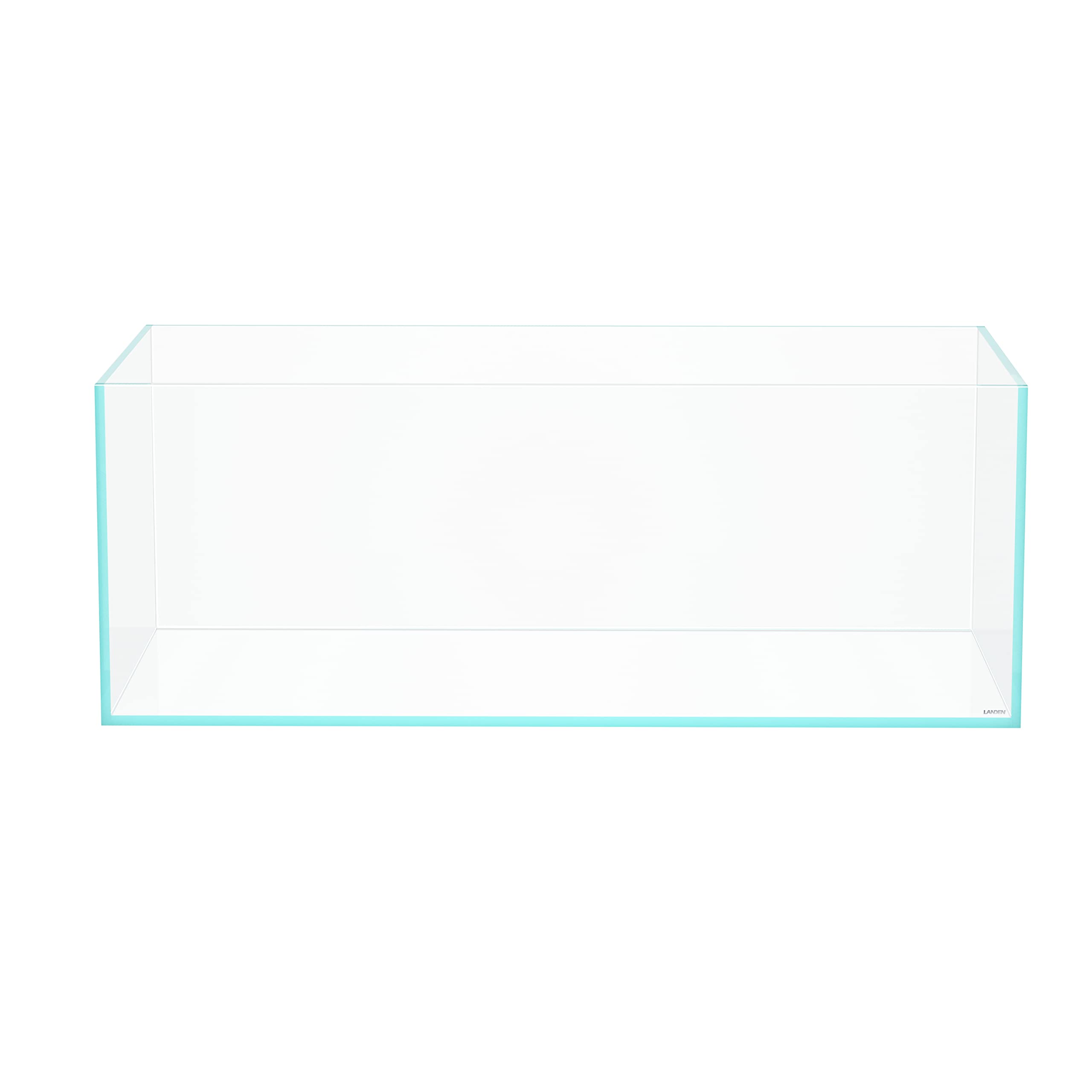 LANDEN 120P 78.4 Gallon Rimless Low Iron Aquarium Tank, W47.2  D23.6  H17.7 in(120x60x45cm); 12 mm Thickness with Nano Foam Leve