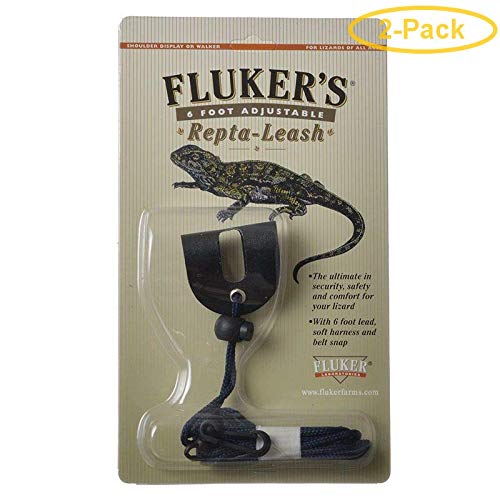 Fluker'S Repta-Leash Medium - 4'' Harness (6' Lead) - Pack Of 2