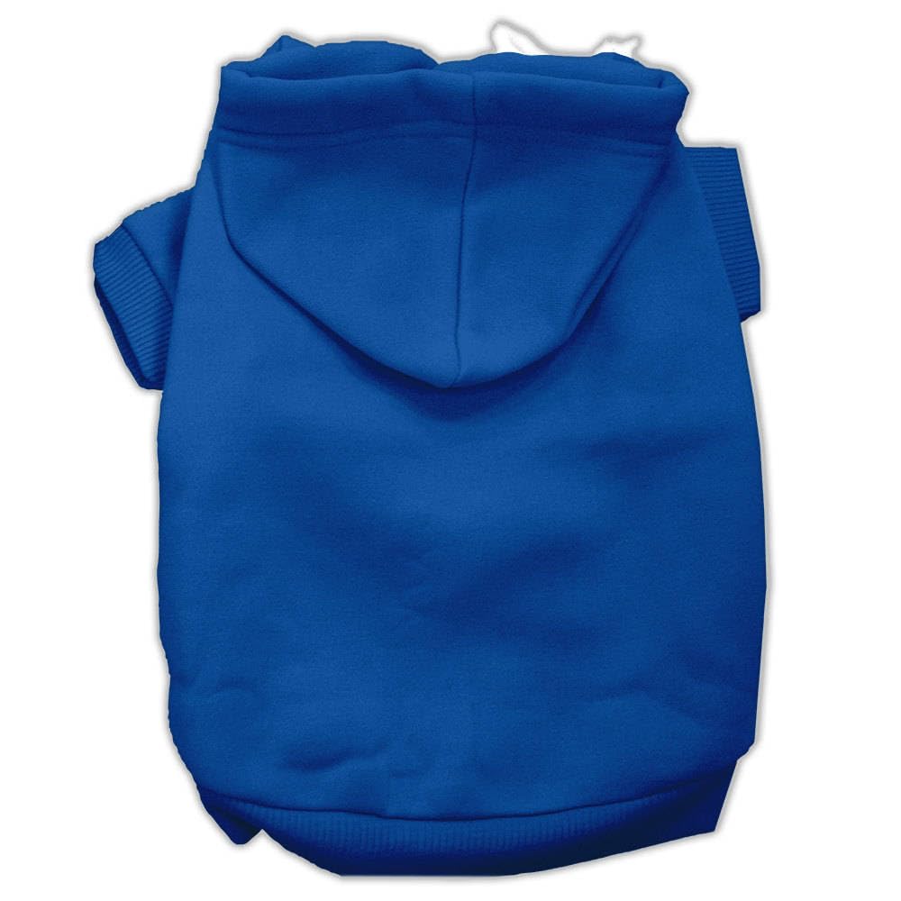 Blank, Plain Dog Hoodie For Pets 0-20 Pounds (Xs-Xl Sizes) Blue M (6-10 Lbs)