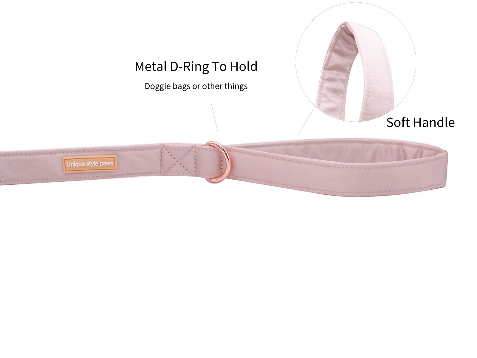 Unique Style Paws Silk Dog Leash Durable Dog Leashes With Welded D-Ring Comfortable Handle For Small Medium Large Dogs Z-Princes
