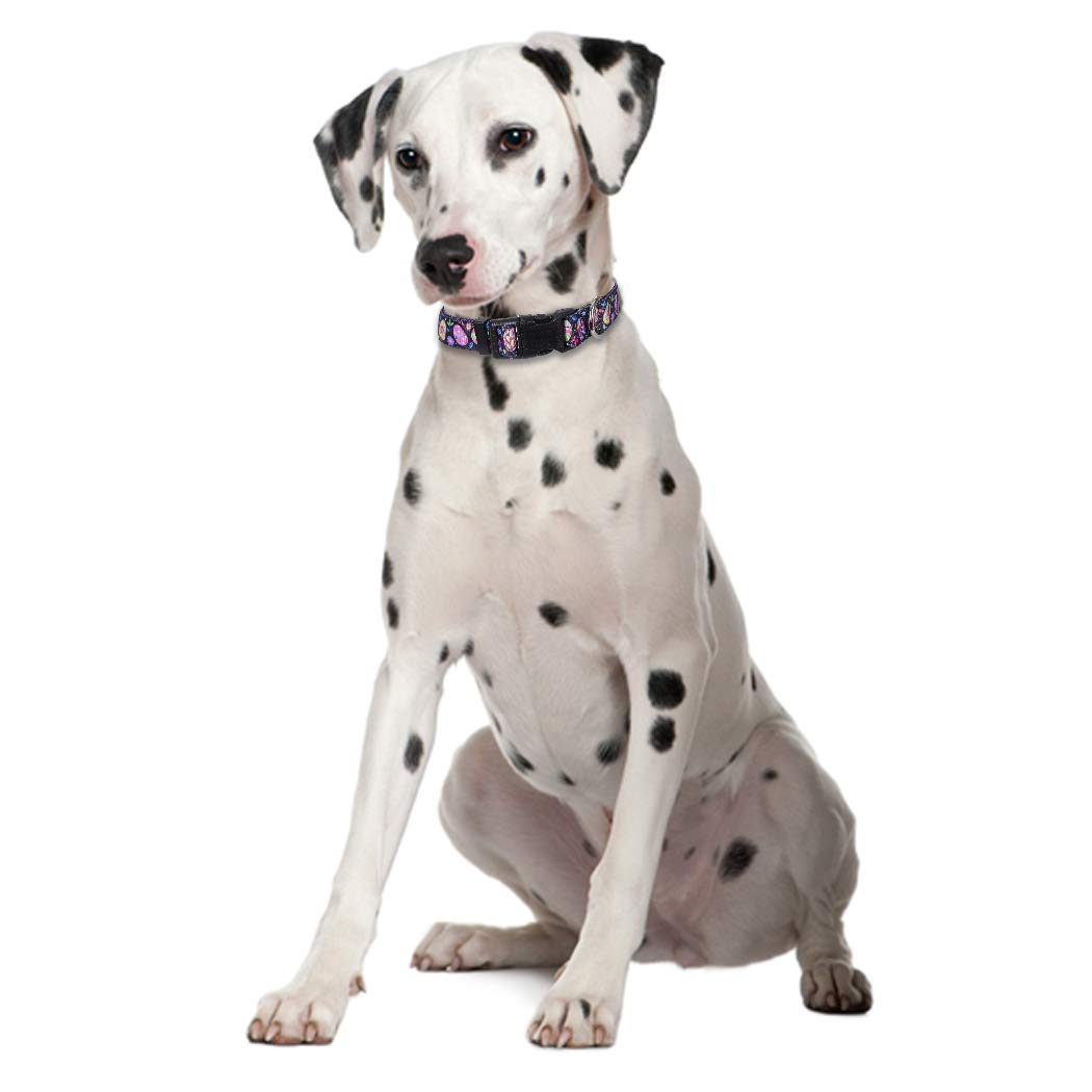 2 Pack Easter Dog Collar Adjustable Nylon Pet Collars Easter Egg Medium