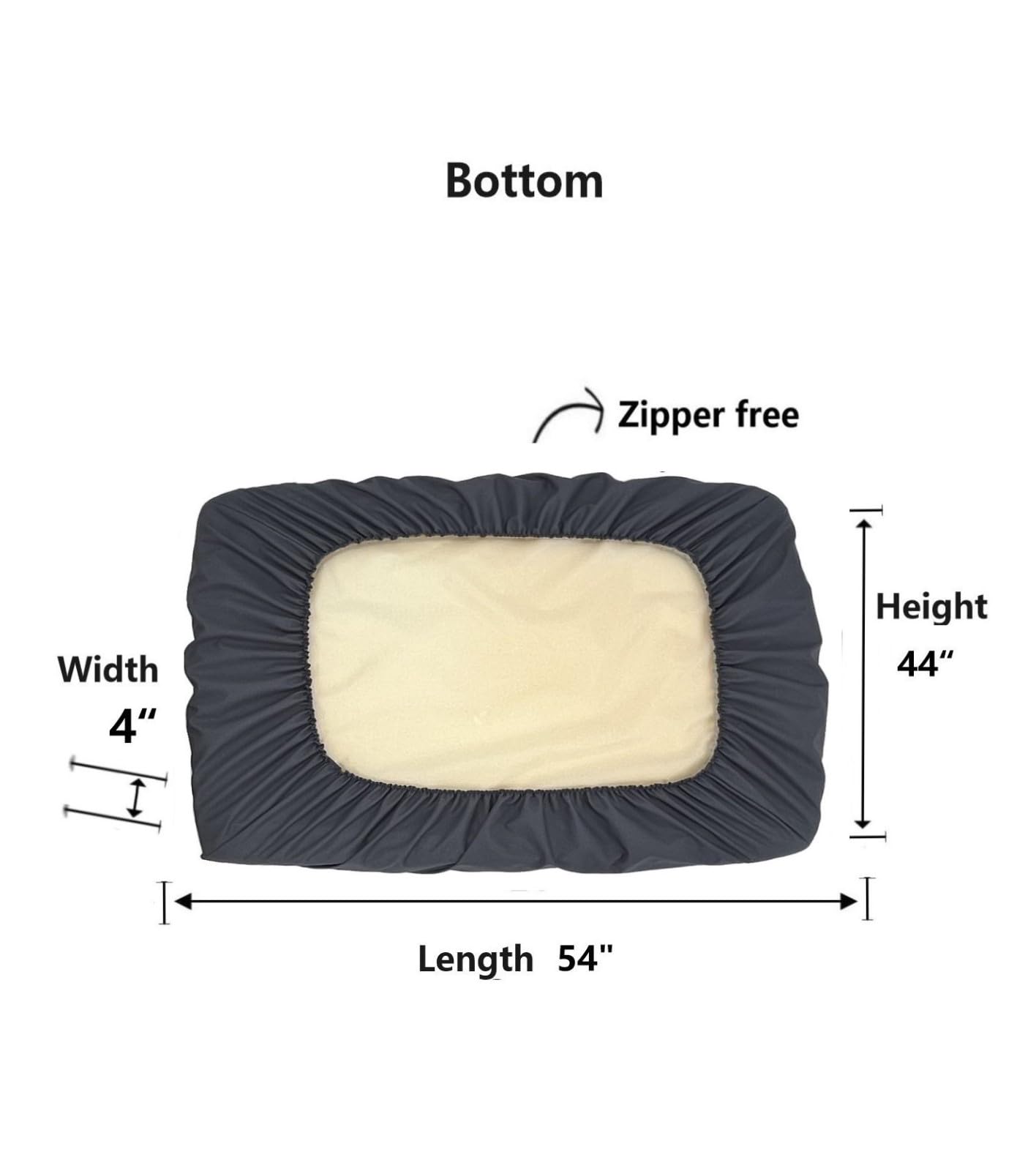 Eechicspace Waterproof Dog Bed Cover 54 X 44 Inch