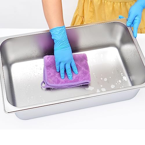 Kichwit Stainless Steel Cat Litter Box With High Sides, Metal Litter Pan For Cat, Non Stick Smooth Surface, 21.1' L X 13.1' W X 7.8' H