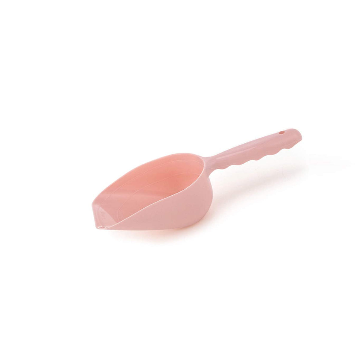 Aiptosy 1-Cup Pet Food Scoop, Lines For 1/2 Cup And 1 Cup Dog Puppy Cat Bird Rabbit Plastic Pet Food Scoop (Light Pink)