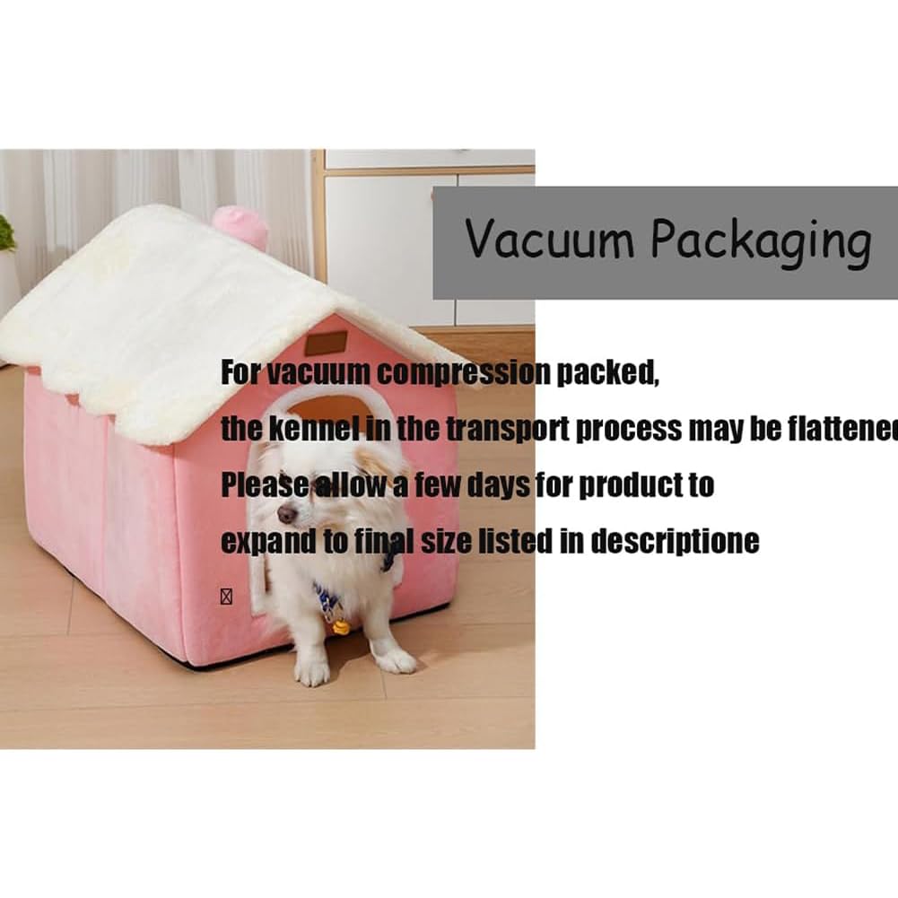 Dog House Indoor Memory Sponge, Foldable Dog House Kennel Bed Mat With Cushion For Small Medium Large Dogs Cats, Winter Warm Cat