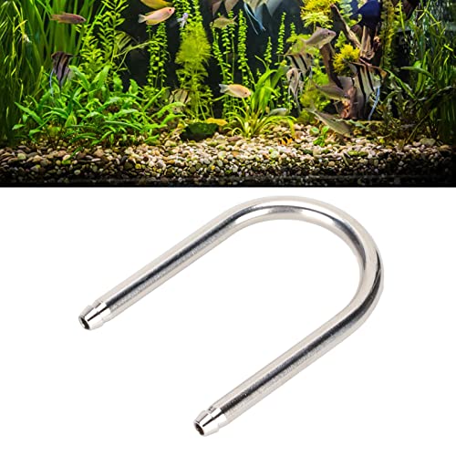Pssopp Aquarium U Shape Tube Stainless Steel CO2 System U Shape Tube Connector for Aquarium Connecting Air Line