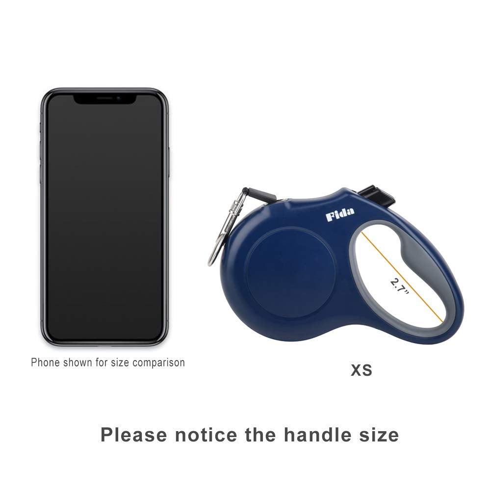 Fida Retractable Dog Leash, 10Ft Heavy Duty Pet Walking Leash For X-Small Dog Or Cat Up To 18 Lbs, Tangle Free. One-Hand Brake (