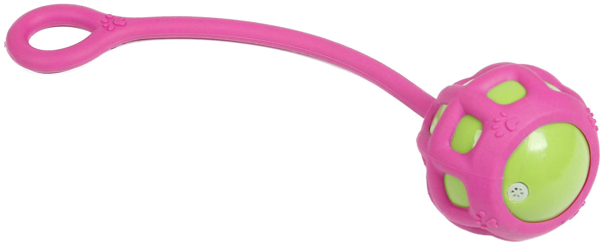 Pet Life  'Tug-O-Warp' Fetching Tugging and Chew Squeaking TPR Dog Toy