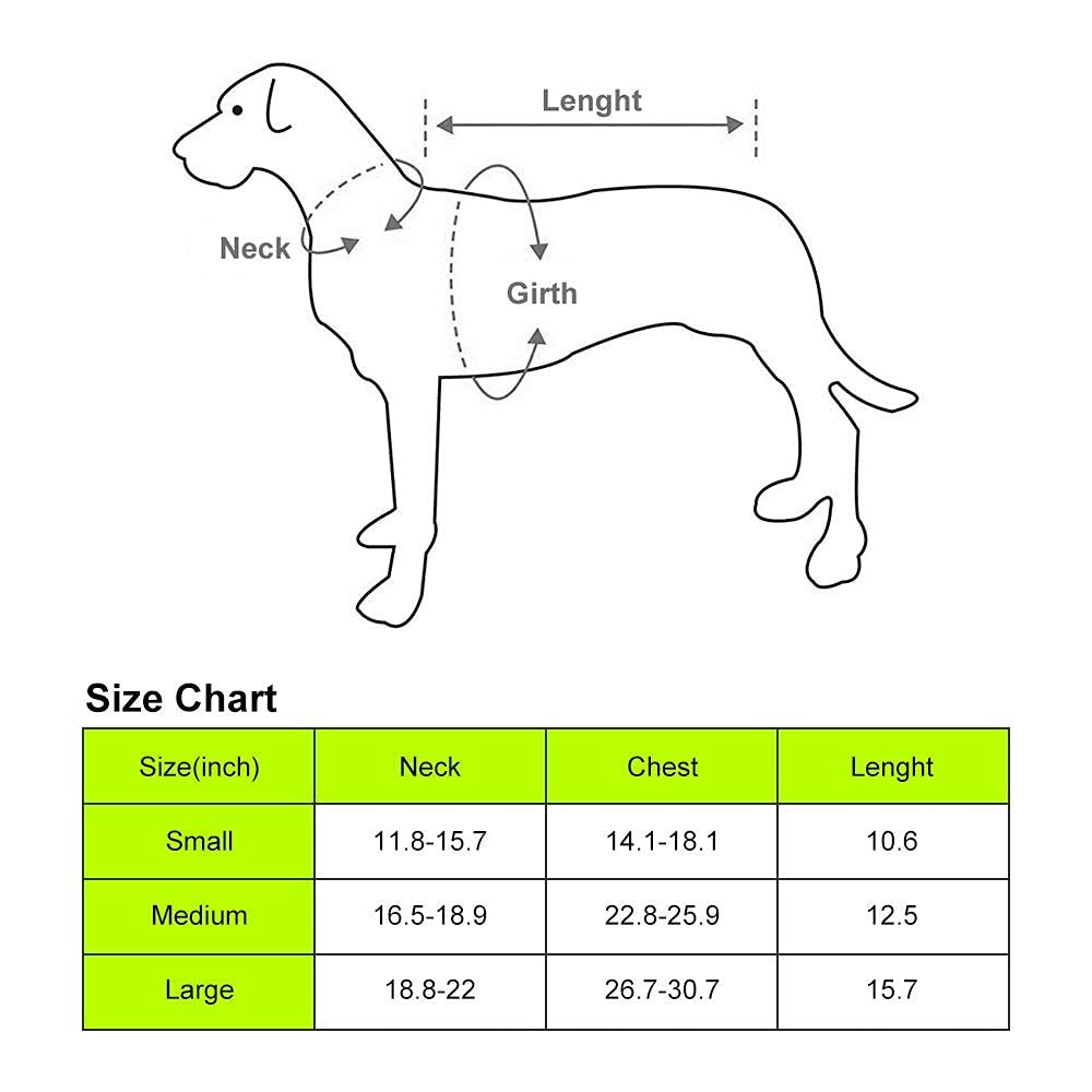 Dog Jacket High Visibility Safety Reflective Dog Vest For Small Medium Large Dogs (Small, Orange)