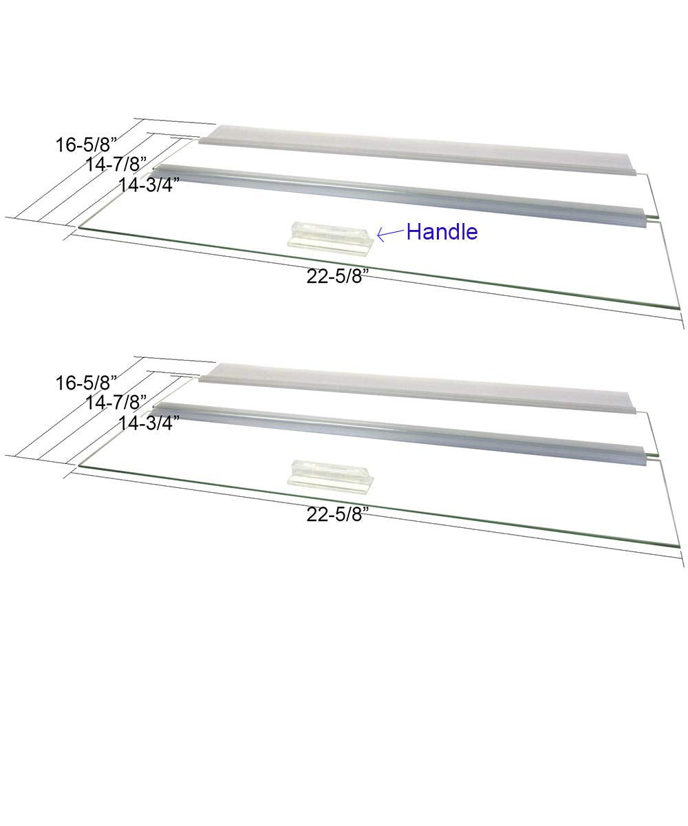 Glass Canopy For Aquariums With And Without Center Braces, 10 Gallon To 200 Gallon Aquariums (Tank With Center Brace, 48'' L X 1