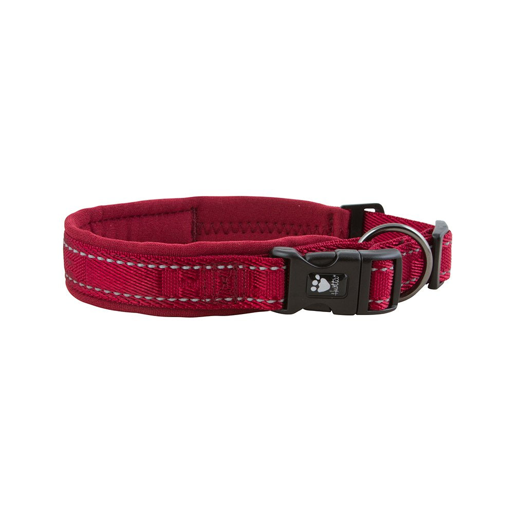 Hurtta Casual Padded Dog Collar, Lingon, 8-12 In