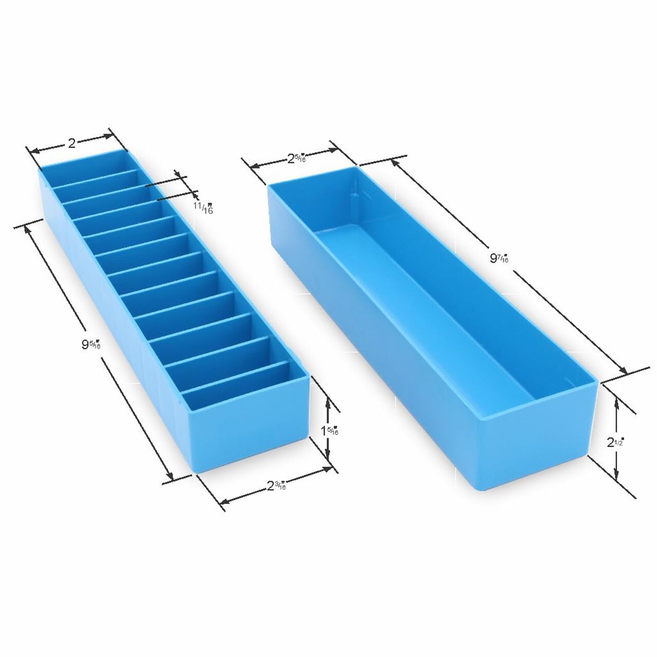 Laube Mini Blade Case For Pet Grooming Clipper Blades - Organizer Fits 12 Blades - Compact Size (9.25'' X 2.25'' X 2.25'') - Det