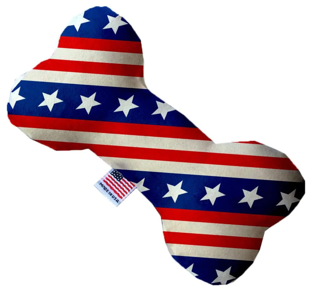 Mirage Pet Products Stars and Stripes 8 inch Bone Dog Toy