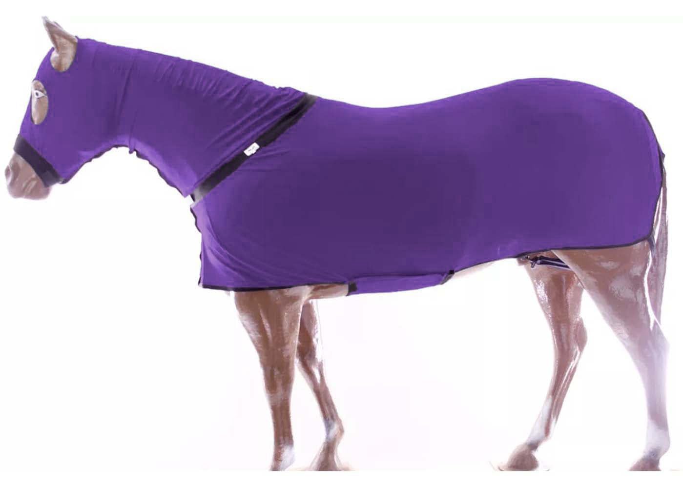Challenger M Horse Horse Comfort Stretch Sleazy Full Body Sheet Neck Purple 521Mw03Pr