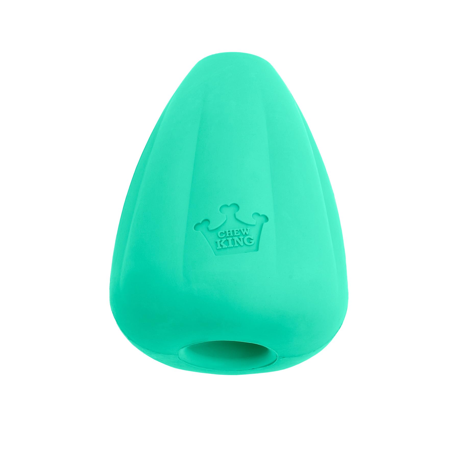 Chew King Premium Treat Dog Toy, Extremely Durable Natural Rubber Toy, Bacon Flavored Dog Toy