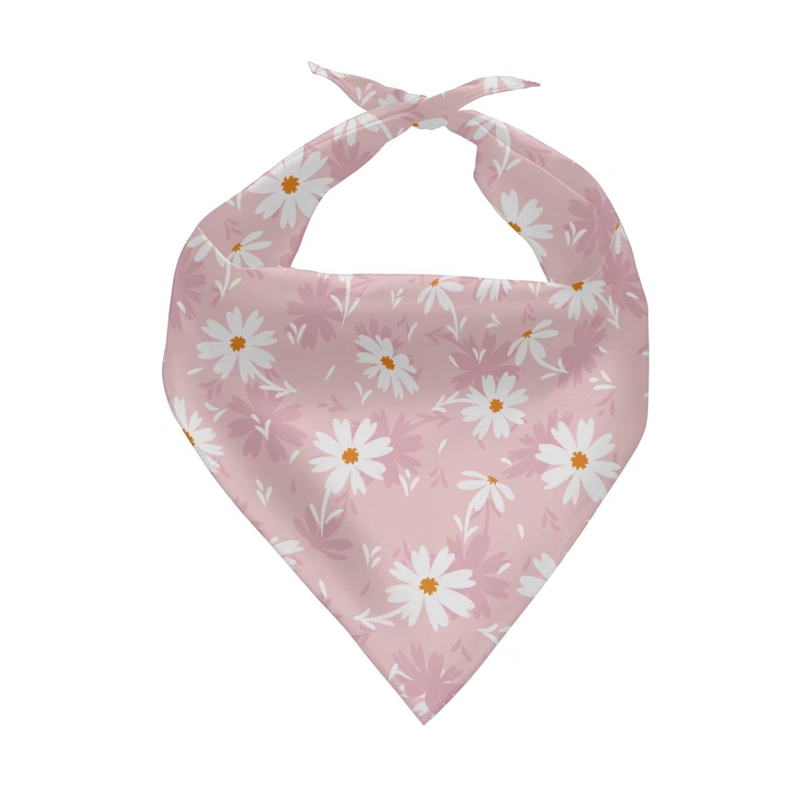 Jeiento Daisy Dog Bandanas Boys Girls Puppy Bandanas Scarf Washable Kerchief Bibs Bandana Accessories For Medium Large Dogs Pet,